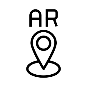 Ar Navigation, Augmented Reality, Gps, Ar Directions, Location, Virtual Map icon