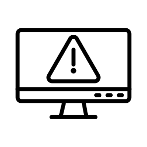 Error,system,alert,screen,computer icon