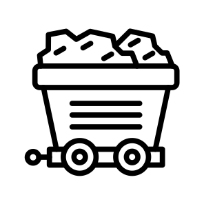 Mining Cart,mine,coal,wagon,trolley icon