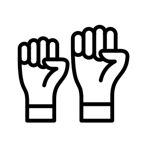 Protest,manifestation,human Rights,activist,raise Hand icon