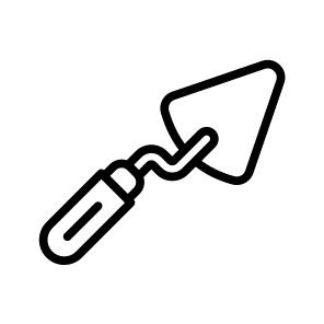 Trowel,plastering,construction,tool,scoop icon