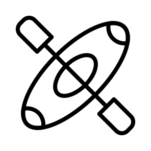 Canoeing, Paddle, Boating, Watercraft, Outdoor, Activity icon