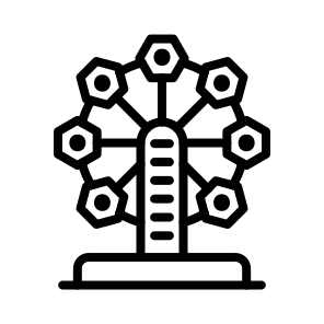 Ferris Wheel, Amusement, Ride, Observation, Giant Wheel, Wheel icon