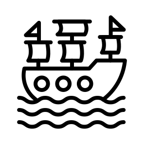 Pirate Ship, Ride, Amusement, Ship, Adventure, Entertainment icon