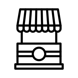 Pizza Stall, Food, Vendor, Concession, Fast Food, Slice icon
