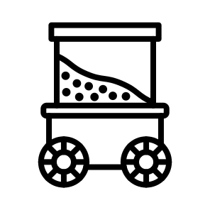 Popcorn Stall, Snack, Vendor, Concession, Movie, Kiosk icon