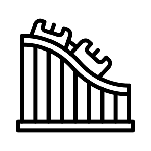 Roller Coaster, Ride, Amusement, Thrill, Coaster, Coaster icon