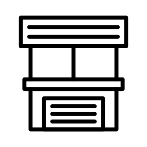 Ticket Counter, Admission, Pass, Entry, Booth, Counter icon