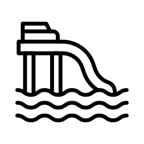 Water Coaster, Ride, Amusement, Water Slide, Thrill, Aquatic icon