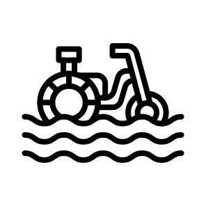 Water Tricycle, Pedal, Watercraft, Boating, Aquatic, Trike icon