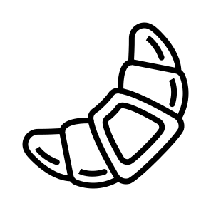 Croissant,bread,french,food,baked icon