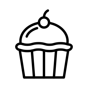Cupcake,birthday Cupcake,sweet,dessert,baked icon
