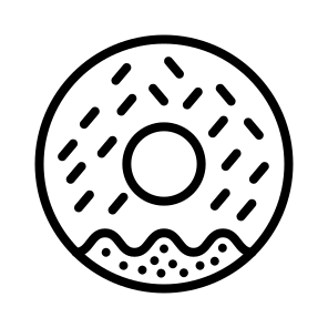 Donut,sweet,dessert,food And Restaurant,bakery icon