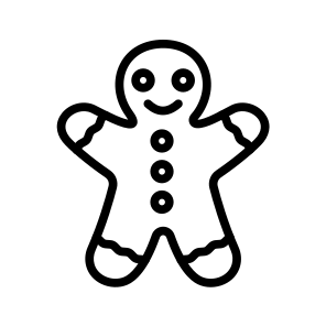 Gingerbread Man,christmas,cookie,xmas,dessert icon