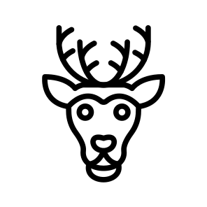 Reindeer,deer,christmas,animal,winter icon