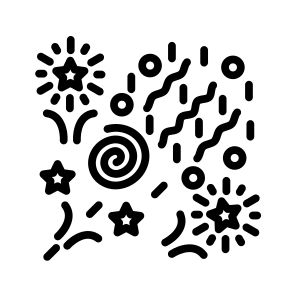 Serpentine,confetti,celebration,party,christmas icon