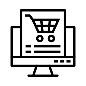 Ecommerce Platform Development, Online, E Store, Webshop, Digital, Commerce icon
