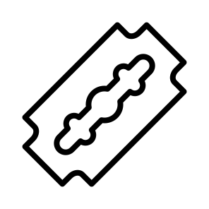 Blade ,razor ,barber ,cutter ,hairdresser icon