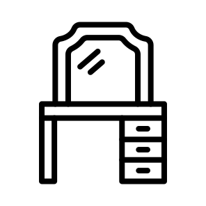 Dressing Table ,dressing ,mirror ,drawer ,makeup icon