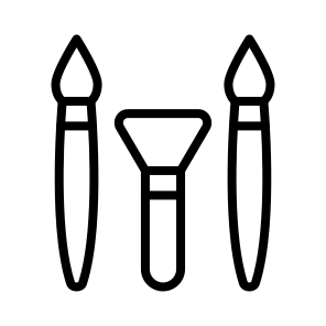Makeup Brushes ,makeup ,saloon ,beauty ,woman icon