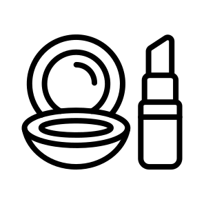 Makeup ,cosmetics ,lipstick ,beauty ,mirror icon