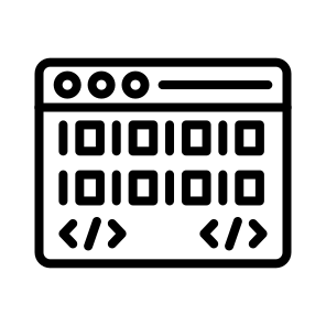 Binary Code,code,binary,web Browser,interface icon