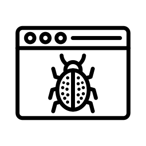 Bug,malware,web Page,browser,website icon