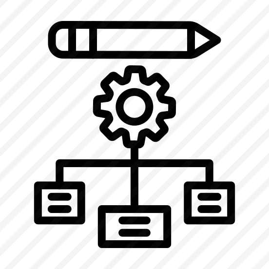Framework,pencil,cog,management,content preview