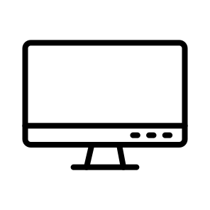 Monitor,computer,desktop,screen,electronics icon