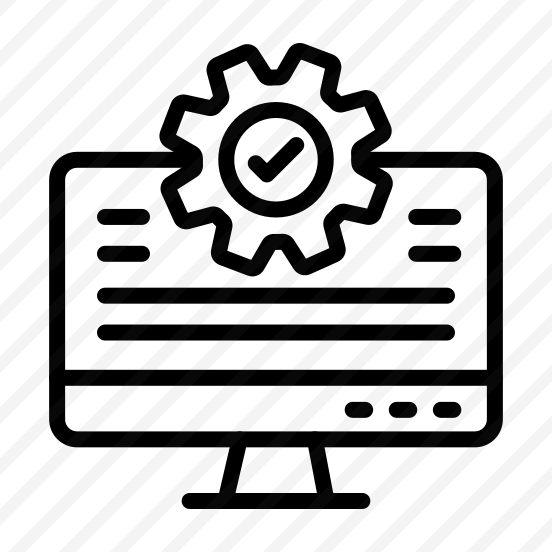 Testing,checkmark,gear,cogwheel,computer preview
