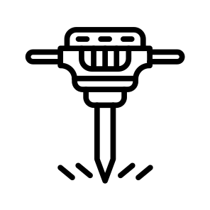 Drilling,drill,jack Hammer,equipment,industry icon
