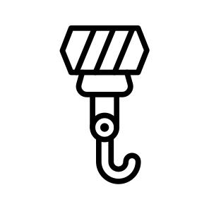 Hook,crane,construction,industry,lift icon