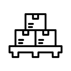 Pallet,logistics,shipping,package,industry icon