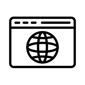 Browser,website,internet,network,globe icon