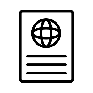 Citizenship,id,passport,document,visa icon