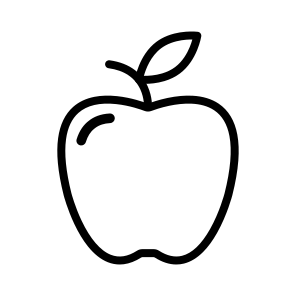Apple,fruit,organic,vegan,diet icon
