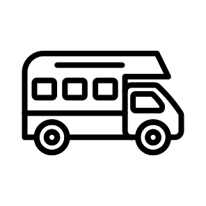 Camper Van,travel,transport,summer,camping icon