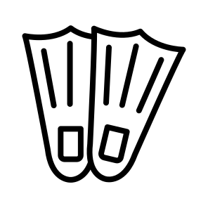 Fins,sport Equipment,swim,scuba Diving,summer icon