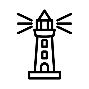 Lighthouse,travel,orientation,tower,light icon