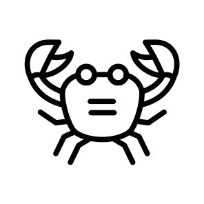 Crab, Crustacean, Seafood, Catch, Shellfish, Claw icon