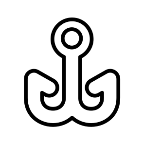Fish Hook, Fishing, Tackle, Angling, Bait, Lure icon