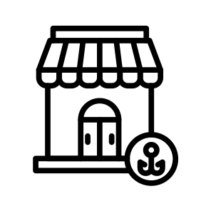 Fishing Gear Shop, Tackle, Store, Retail, Supplies, Equipment icon
