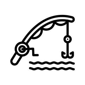 Fishing Rod, Angling, Tackle, Pole, Reel, Equipment icon