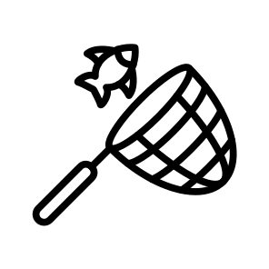 Hand Net, Angling, Catch, Fishing, Tool, Scoop icon
