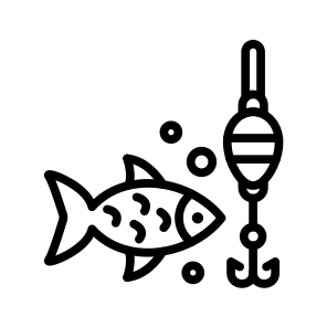 Hooked Fish, Angling, Fishing, Catch, Hook, Fish icon
