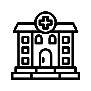 Hospital,hospital Building,medical,health Clinic,real Estate icon
