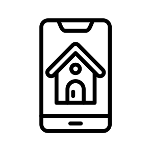Mobile,phone,cell,home,house icon