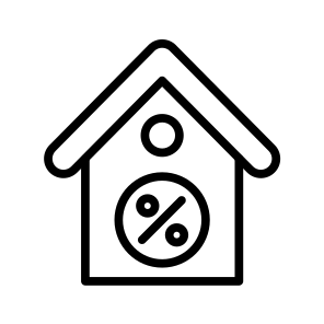 Percentage,house,home,commission,real Estate icon