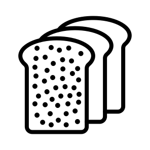 Bread,toast,bakery,breakfast,food icon