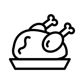Cooked Chicken,roasted Chicken,dish,cooking,turkey icon